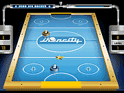 air hockey game