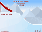 sheep ski jump game
